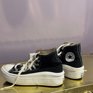 Converse Women's Black and White High-Top Sneakers